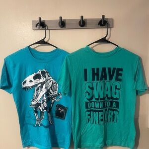 The Children's Place Teal and Blue Graphic Tees